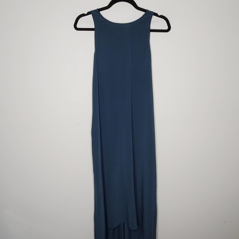 ACROBAT Nori Navy Blue Sleeveless High-Low Long Dress Sz Small S